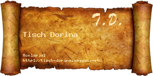 Tisch Dorina névjegykártya